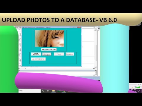 Visual Basic project UPLOAD, SAVE AND DISPLAY PHOTOS IN VB 6 0 - YouTube
