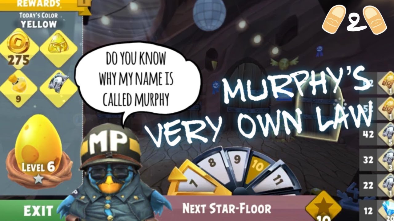 Angry Birds Evolution Eagle Mountain What is Murphy’s Law and Yhprum’s