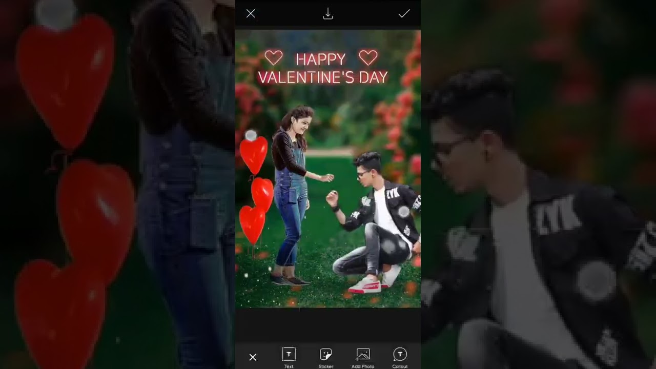 Valentine Day Photo Editing Picsart !! Picsart Photo Editing !! Photo Editing 