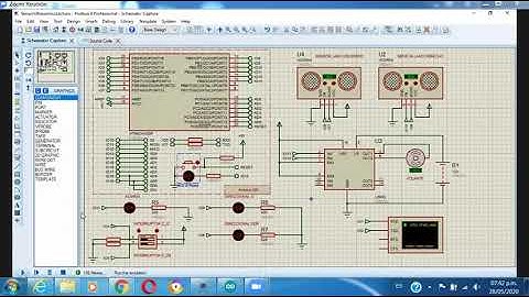 Proyecto de Simulación en Proteus sobre Programa Arduino con función de conservación de carril