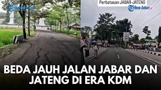 Viral Jabar Vs Jateng Penampakan Kontras Perbatasan Jalan Jawa Barat Dan Jawa Tengah Tuai Sorotan