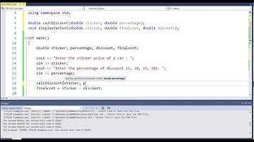 Value Returning Functions