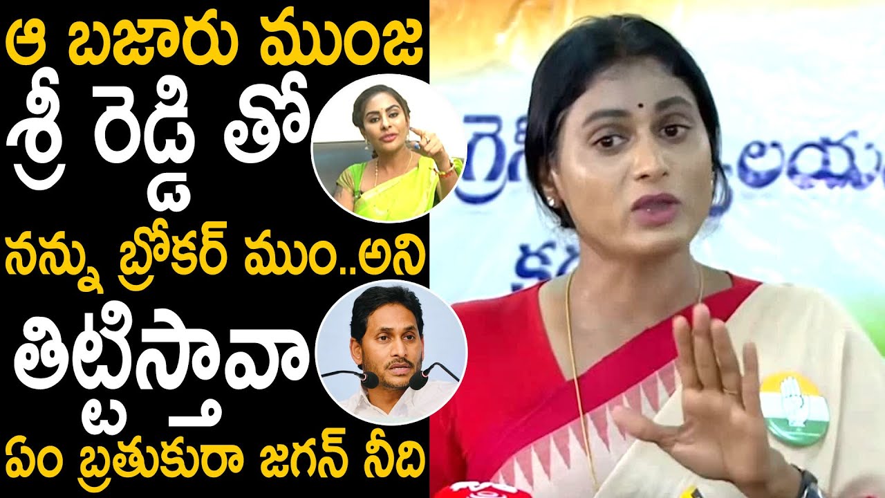 Ys Sharmila Reacts On Sri Reddy Comments  Ys Jagan  Telugu Cinema Brother