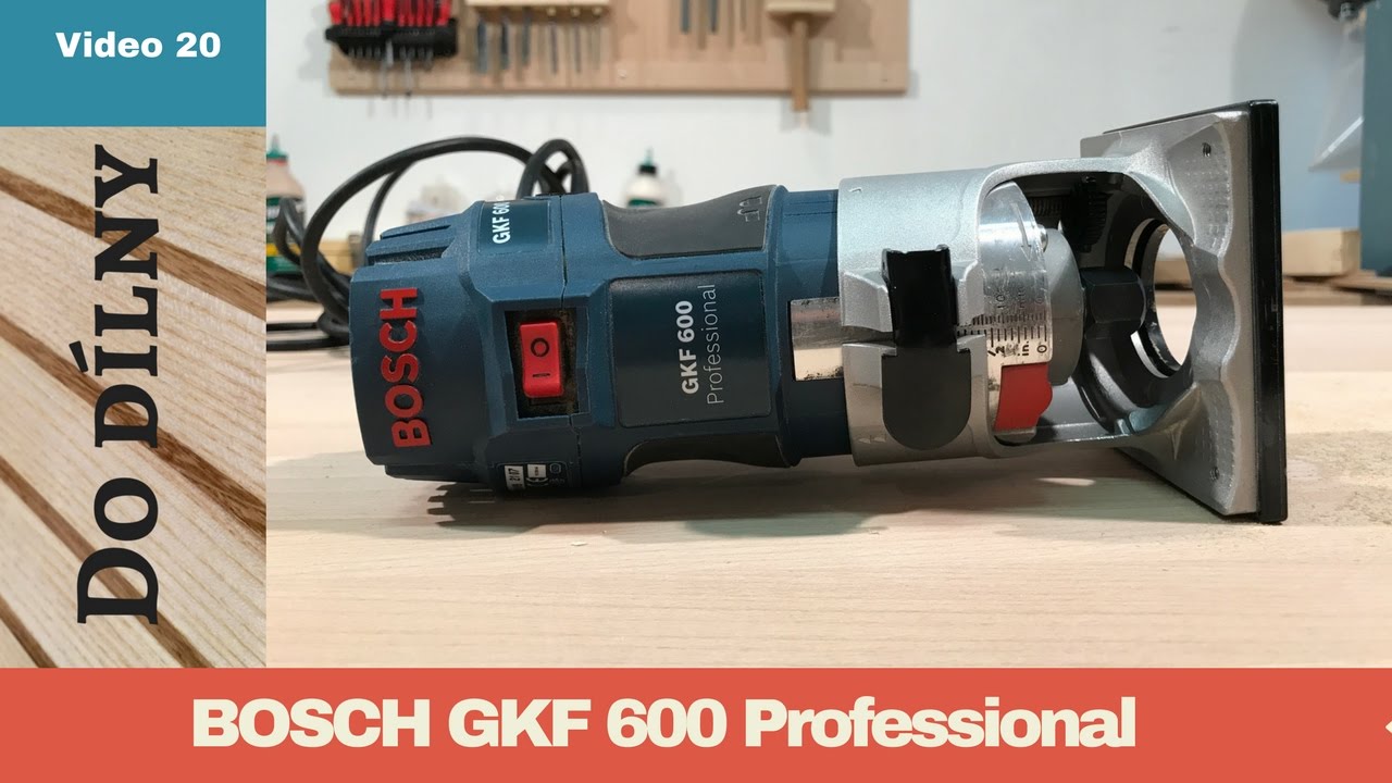 Affleureuse BOSCH 060160A100 - GKF 600 Professional - 600 W