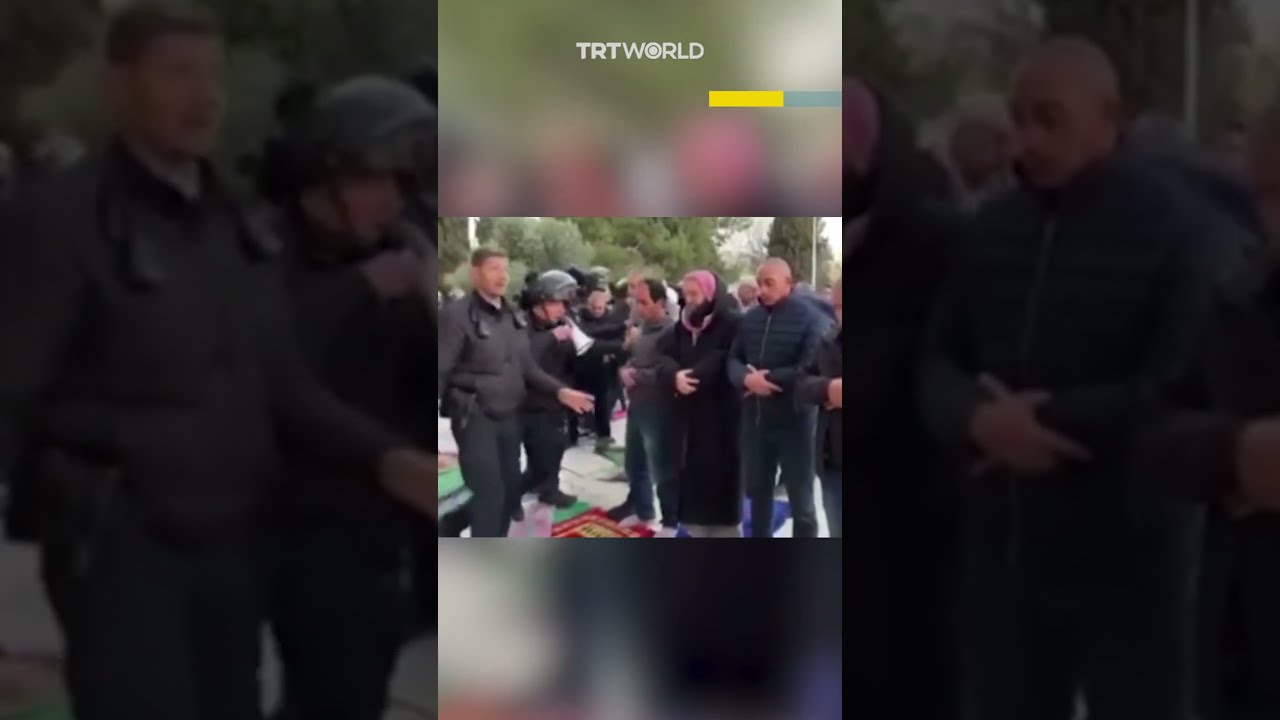 Israeli Soldiers Step On Prayer Mats Assault Worshippers Inside Al Aqsa