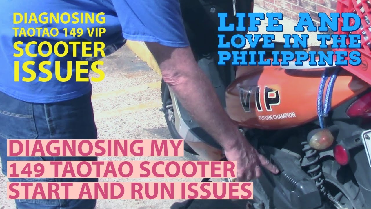 TIME TO DIAGNOSE MY 149 cc TAOTAO SCOOTER START AND RUN & CVT ISSUES 