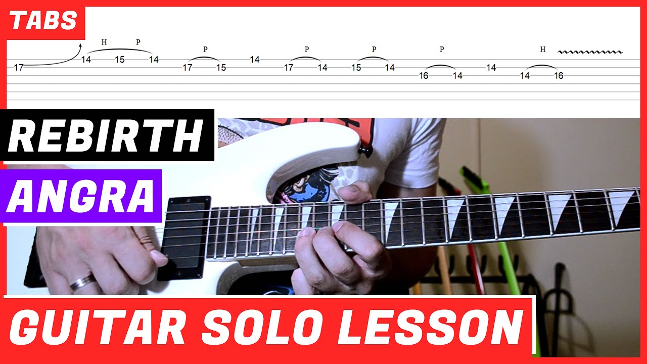 Angra - Rebirth, GUITAR SOLO LESSON, GUITAR TAB