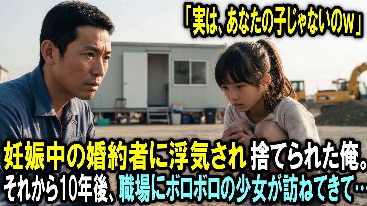 「実は、あなたの子じゃないのよｗ」妊娠中の婚約者に浮気され捨てられた俺。それから10年後、職場にボロボロの少女が訪ねてきて…