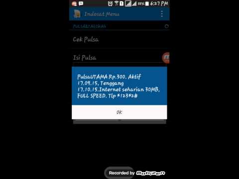 cara cek paket sms INDOSAT. 