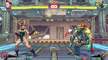 CAMMY VS BLANKA | CPU VS CPU Ultra Street Fighter IV  (Hardest AI)