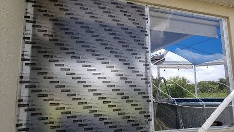Lexan (polycarbonate) installation in a Lanai opening