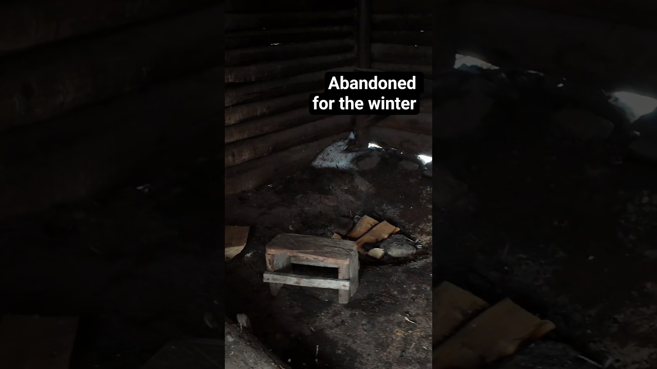 Shepherd's hut - Abandoned for the winter #mountains #cabin #abandoned
