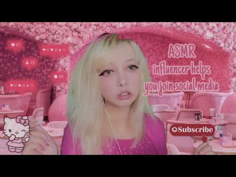 ASMR influencer helps you join social media roleplay📱💁🏼‍♀️ pt.1
