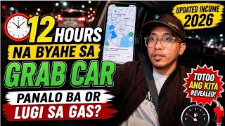 Income sa 12 hours na byahe sa grab car || Malaki pa ba kitaan sa grab car?
