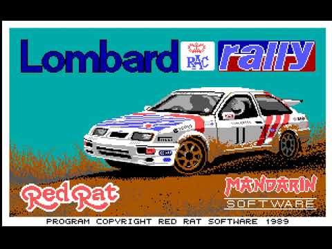 Lombard RAC Rally (PC/DOS) 1988, Red Rat, Mandarin Software