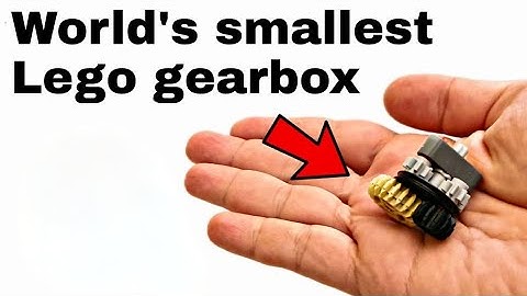 Smallest Lego technic gearbox ?!  Ultra compact 2 Speed transmission + instructions