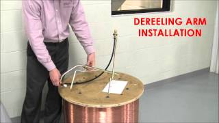 Wire Wizard Dereeling Arms for Wood Reels