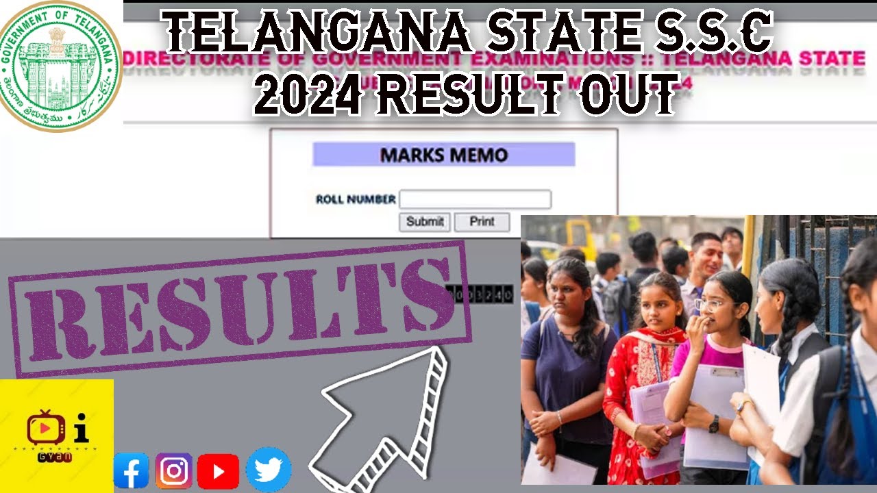 Telangana 10th Result 2024 declared|| SSC Result Out 2024|| 