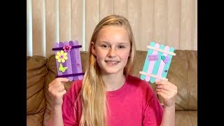 How To Make A Fairy Door With Popsicle Sticks Easy Diy Craft Idea For Kids Tutorial