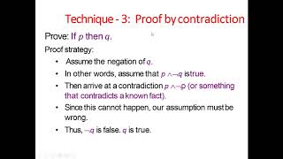 Proof Techniques part 1