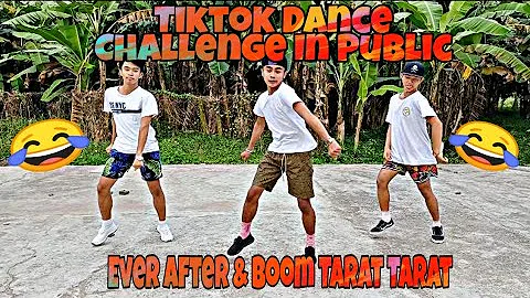 Titok Dance Challenge In Public Ever After & Boom Tarat Tarat🤣😊 #Laughtrip