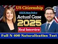 Real Interview of U.S. Citizenship, Small talk, N-400 Naturalization Interview and Test #english