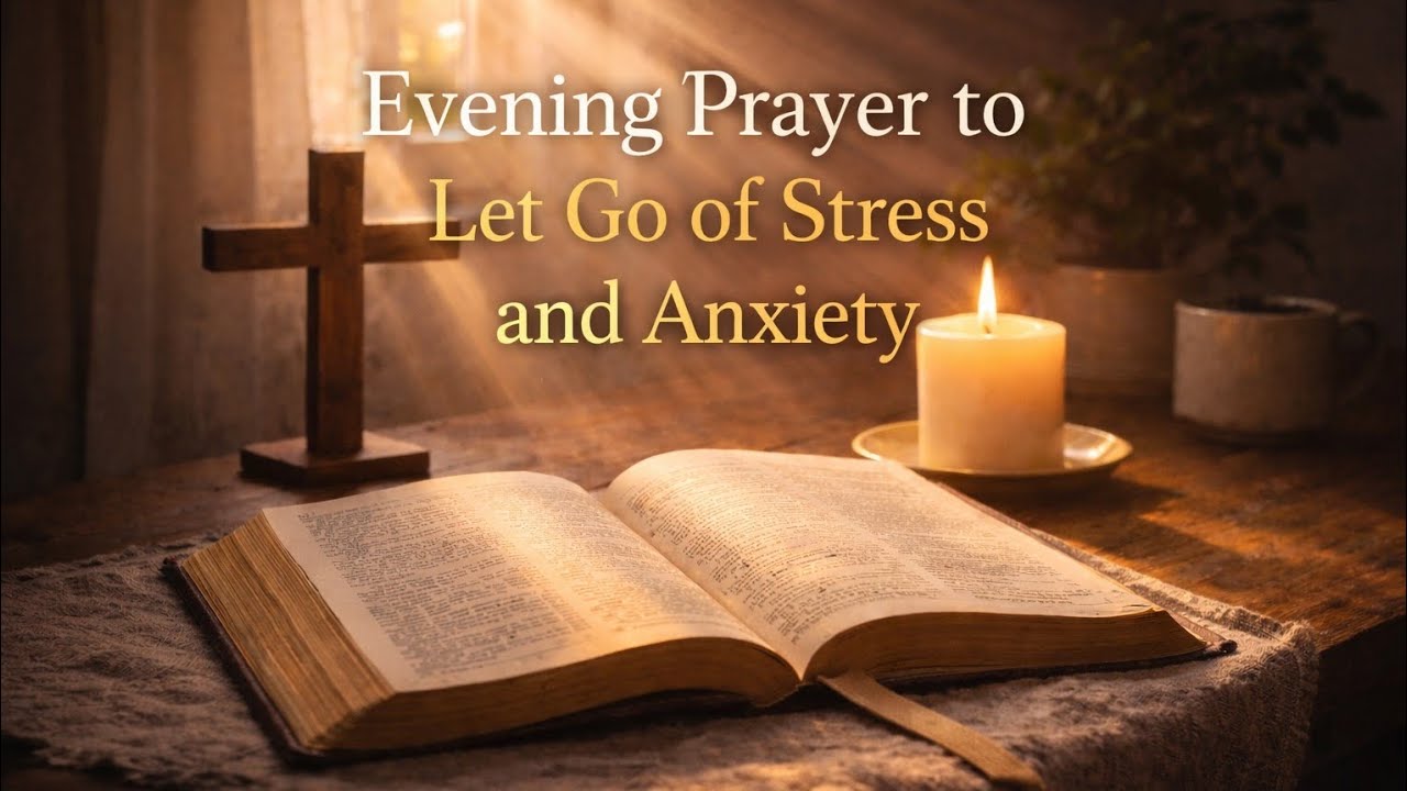 Night Prayer to Release Today’s Worries | Cast Your Anxiety on God (Peaceful Bedtime Prayer) 