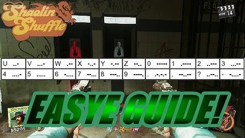 Shaolin Shuffle main Easter Egg step 5 All poster locations and morse code puzzle solver!