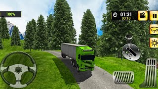 Offroad Cargo Truck Driver: Uphill Logging Truck 3D | Android GamePlay screenshot 2