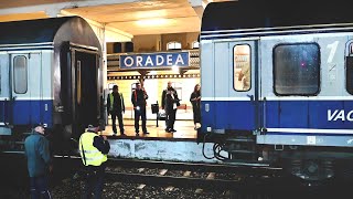 Various passengers trains-Trenuri de călători seara în Gara Oradea-03.11.2023