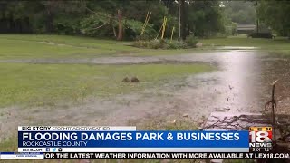 Flooding Damages Park & Businesses