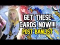 Yugioh pick up these cards for the new format before they explode in price  post banlist