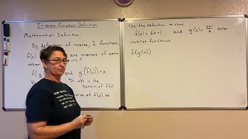 Definition of an Inverse Function