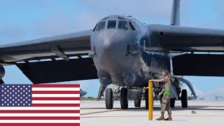 US Air Force B-52H Stratofortress bomber groups during Cope North exercises.