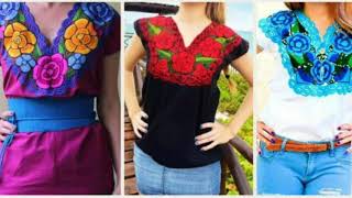 Latest Beautiful Mexican Dress / Hand Embroidery Dress for Girls