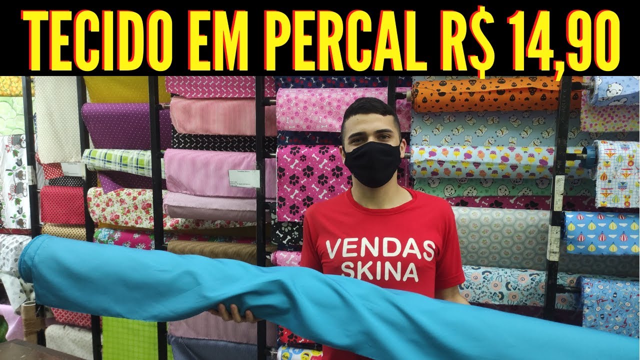 LOJA DE TECIDOS NO BRÁS RUA JOLI - TECIDO EM PERCAL