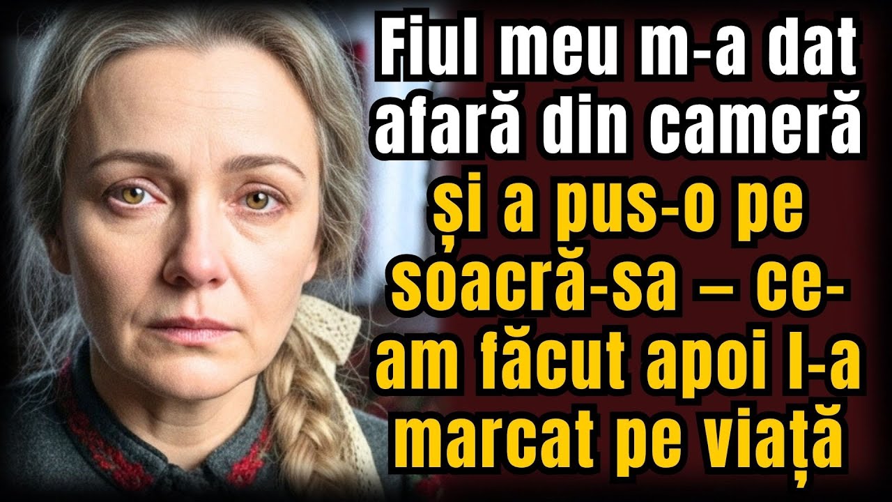 Fiul meu m-a dat afară din cameră și a pus-o pe soacră-sa — ce-am făcut apoi l-a marcat pe viață
