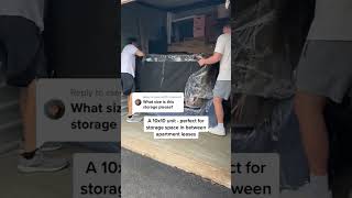 How to pack a 10x10 storage unit in between apartment leases #storageunit #shorts