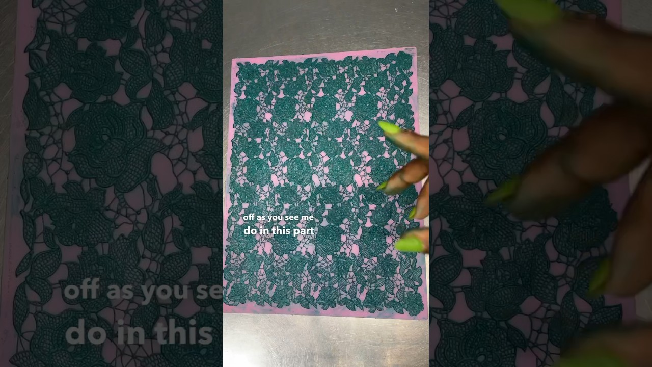 HOW TO MAKE SUGAR LACE MAT EASILY