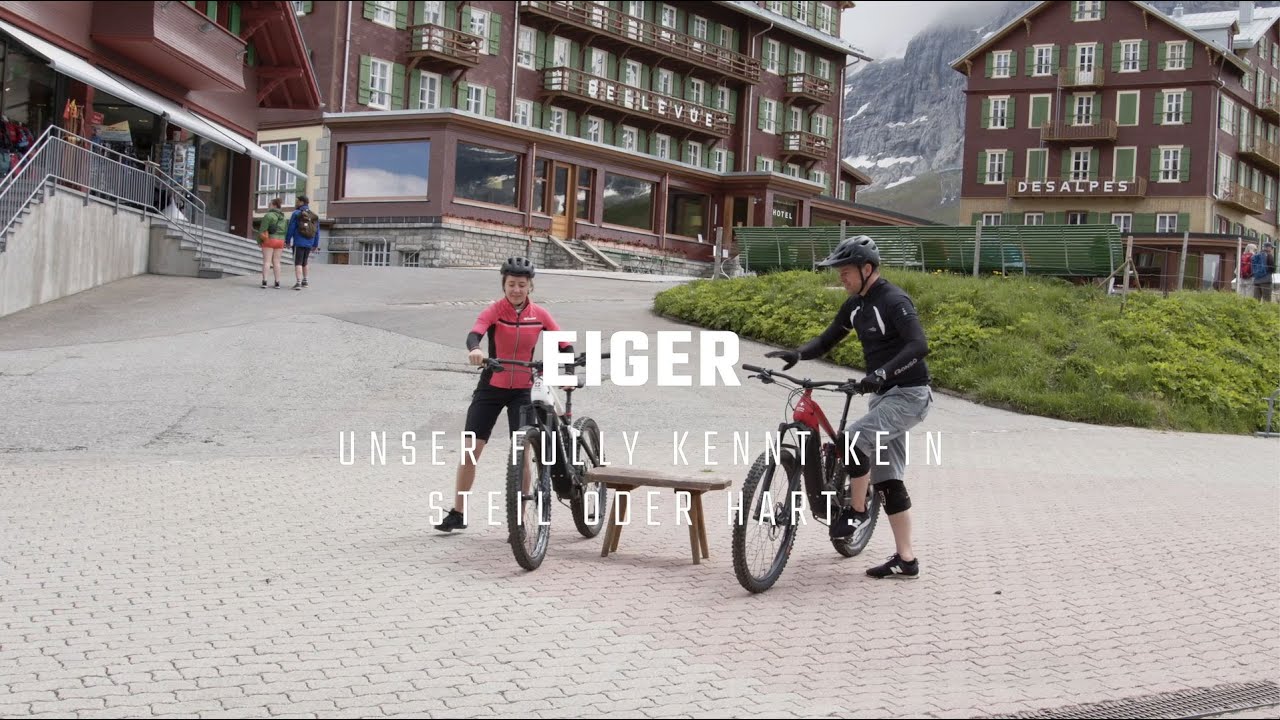 EIGER Modell 2022 I Für das Carbon- e-Fully ist kein Trail zu steil