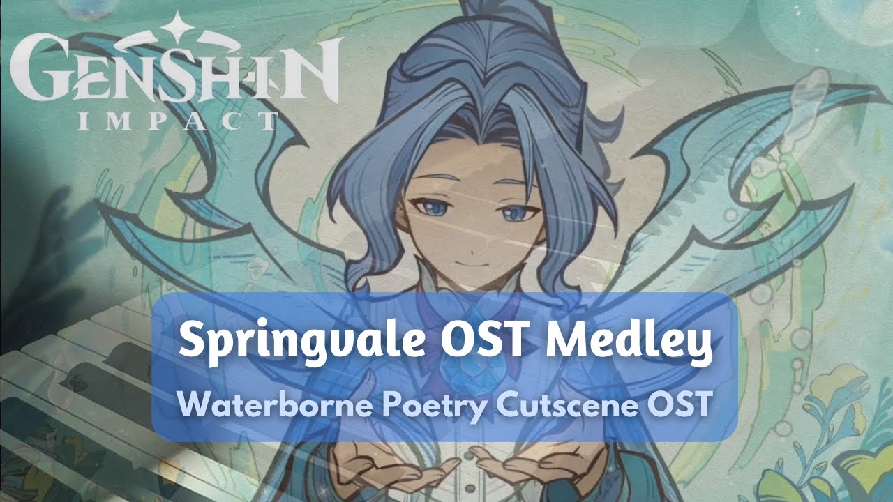 Genshin OST: Springvale Medley (Waterborne Poetry Event Cutscene OST) | Piano Cover + Piano Sheets