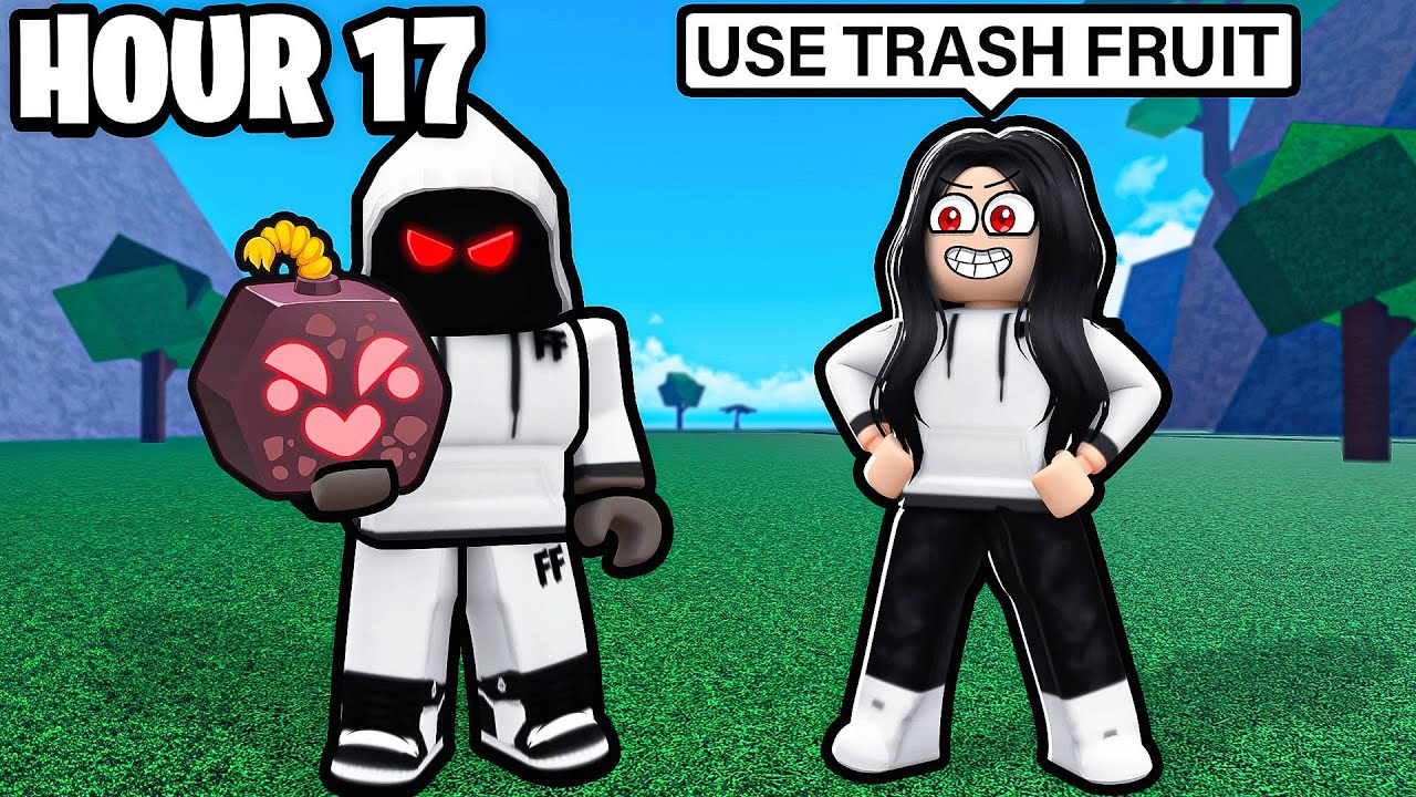 Blox Fruits But My GIRLFRIEND Chooses My Fruits For 24 HOURS!!