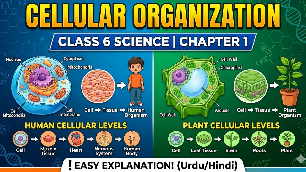 Cell Structure & Organelles | Grade 6 Science| Chapter 1 science| Cell ...