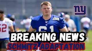 GREAT NEWS!! JOHN MICHAEL SCHMITZ FROM THE NY GIANTS TALKS ABOUT ADAPTATION