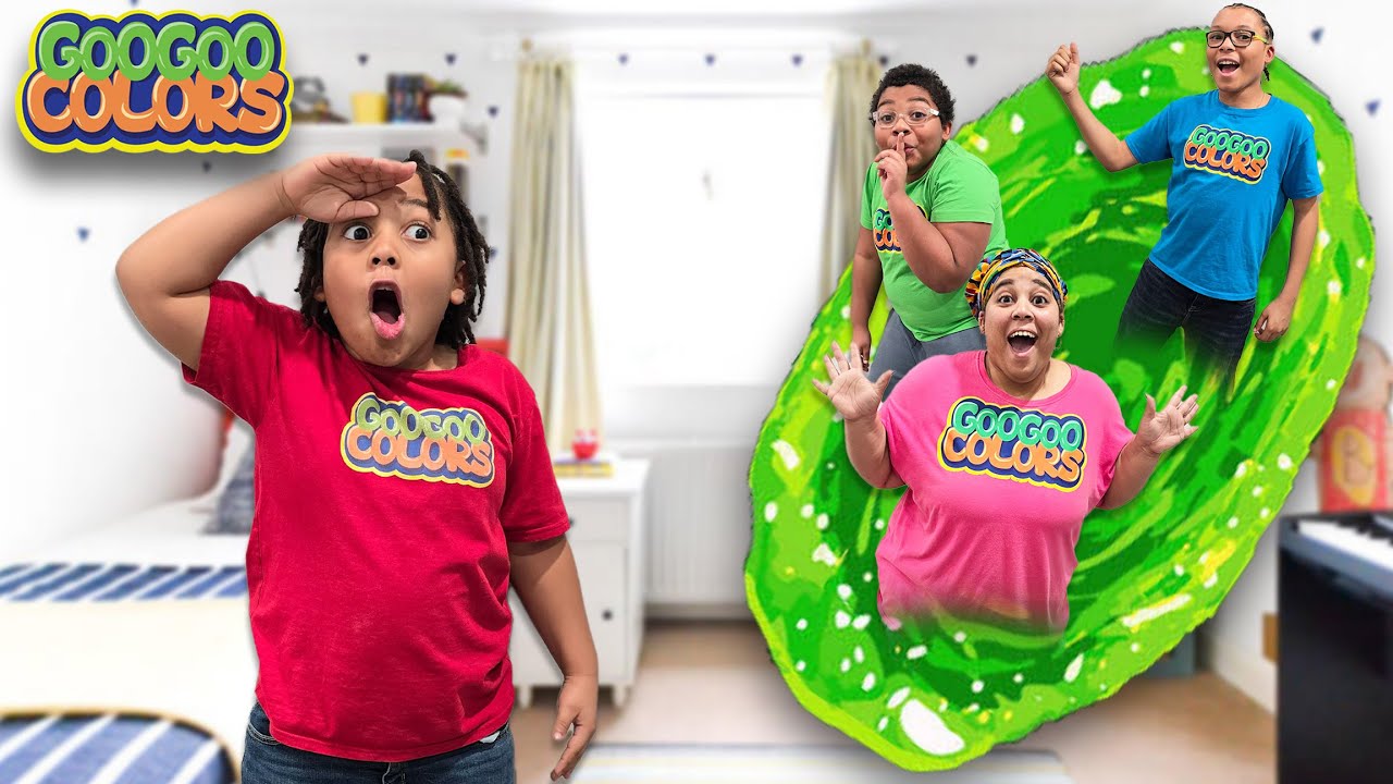 Find Me Mom! Portal Hide and Seek Game with Goo Goo Gaga