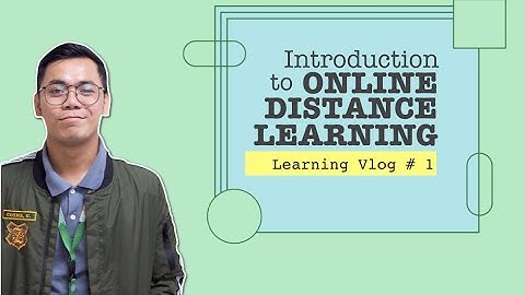 Introduction to Online Distance Learning