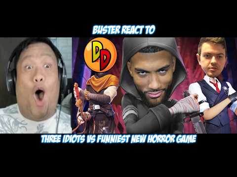 Buster Reacts to Three Idiots VS Funniest New Horror Game @SeeReax