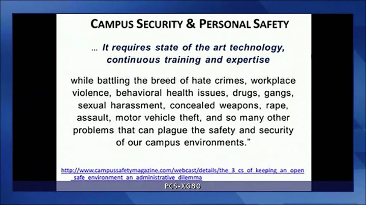 Intro to Campus Security Presentation   - Dr. Jean...