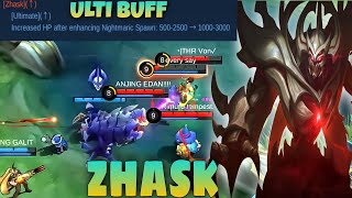 New Zhask Buff Ult Highlight Gameplay Advance Server | Zhask Hunger | Zhask Mobile Legends