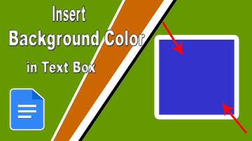 How to Insert Background Color to a Text Box in Google Docs